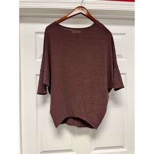 Jolie Plum Batwing Loose Lightweight Sweater sz S NWOT